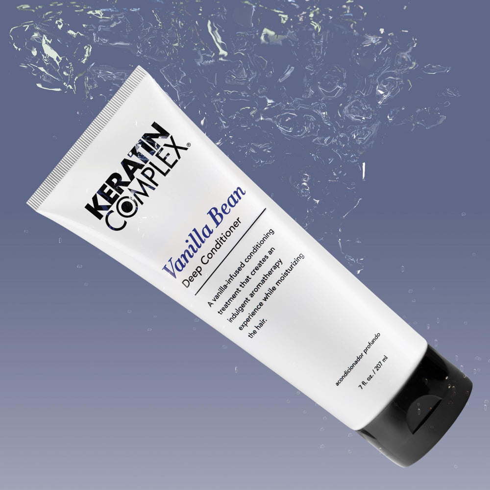 Keratin Complex creamy texture close-up demonstrating rich moisturizing benefit