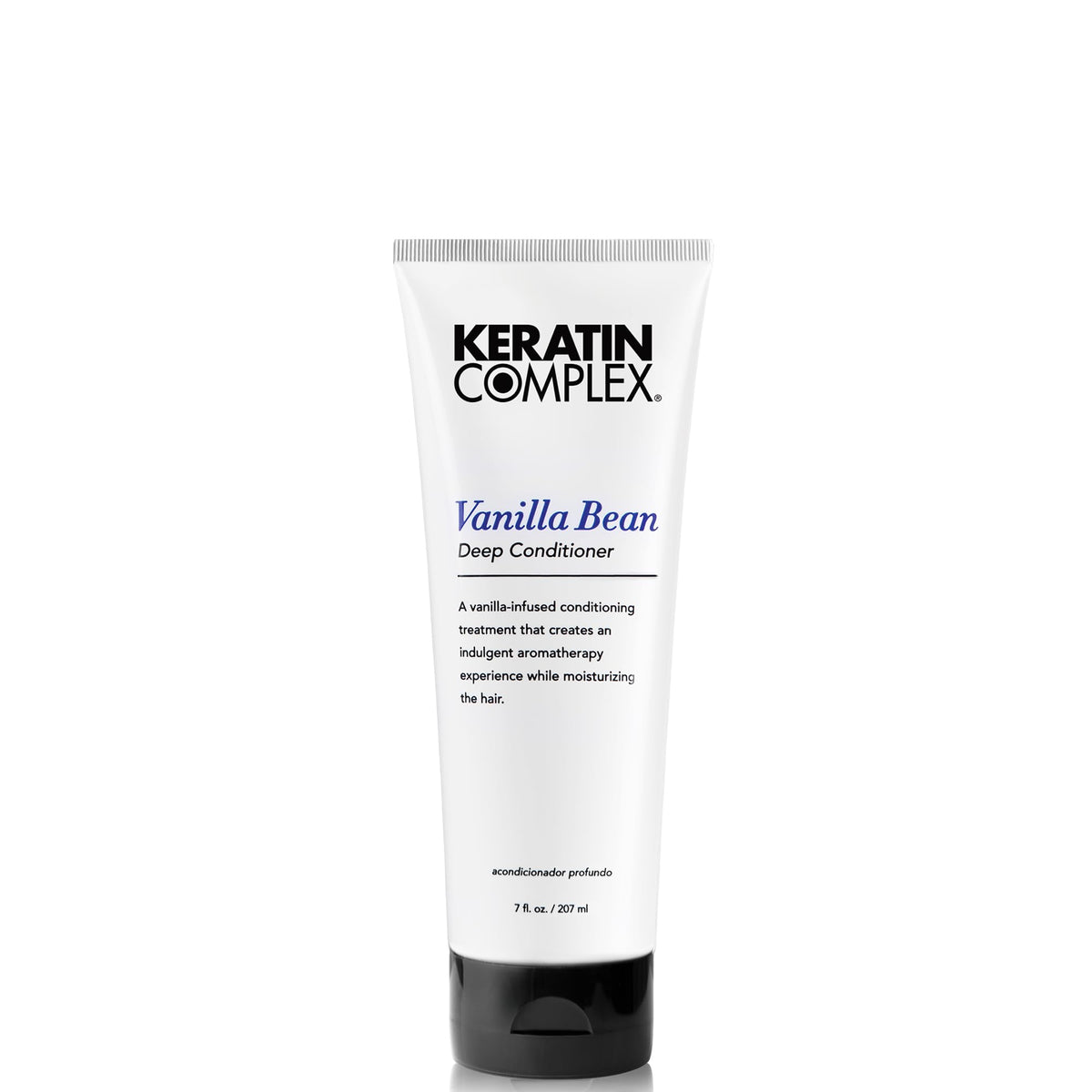 Keratin Complex front jar showing product and benefit of deep conditioning