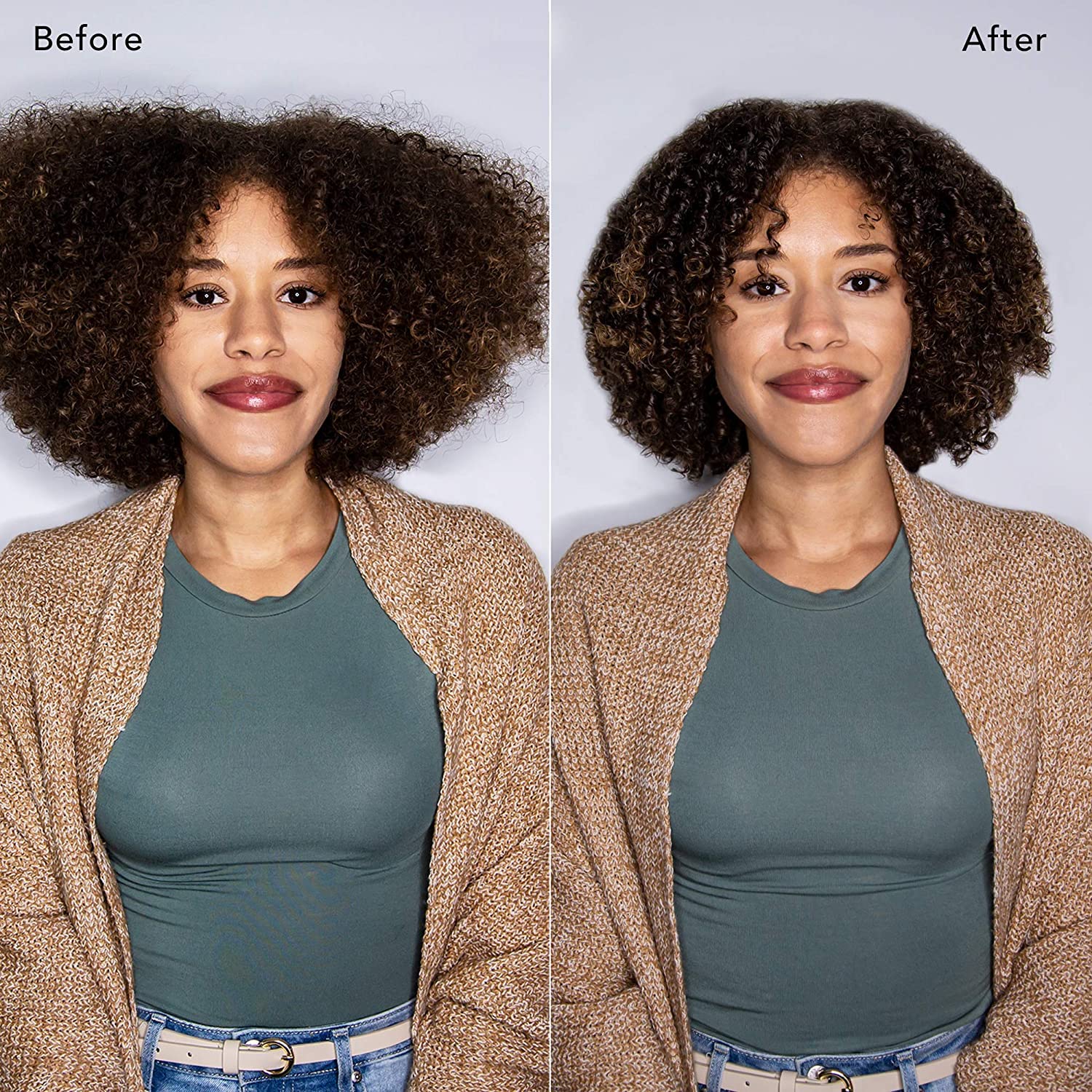 Keratin Perfect shampoo in use creating gentle lather for frizz control and clean hair