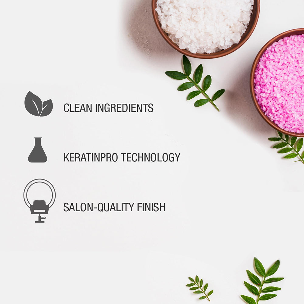 Keratin Perfect shampoo label close-up highlights keratin formula benefits