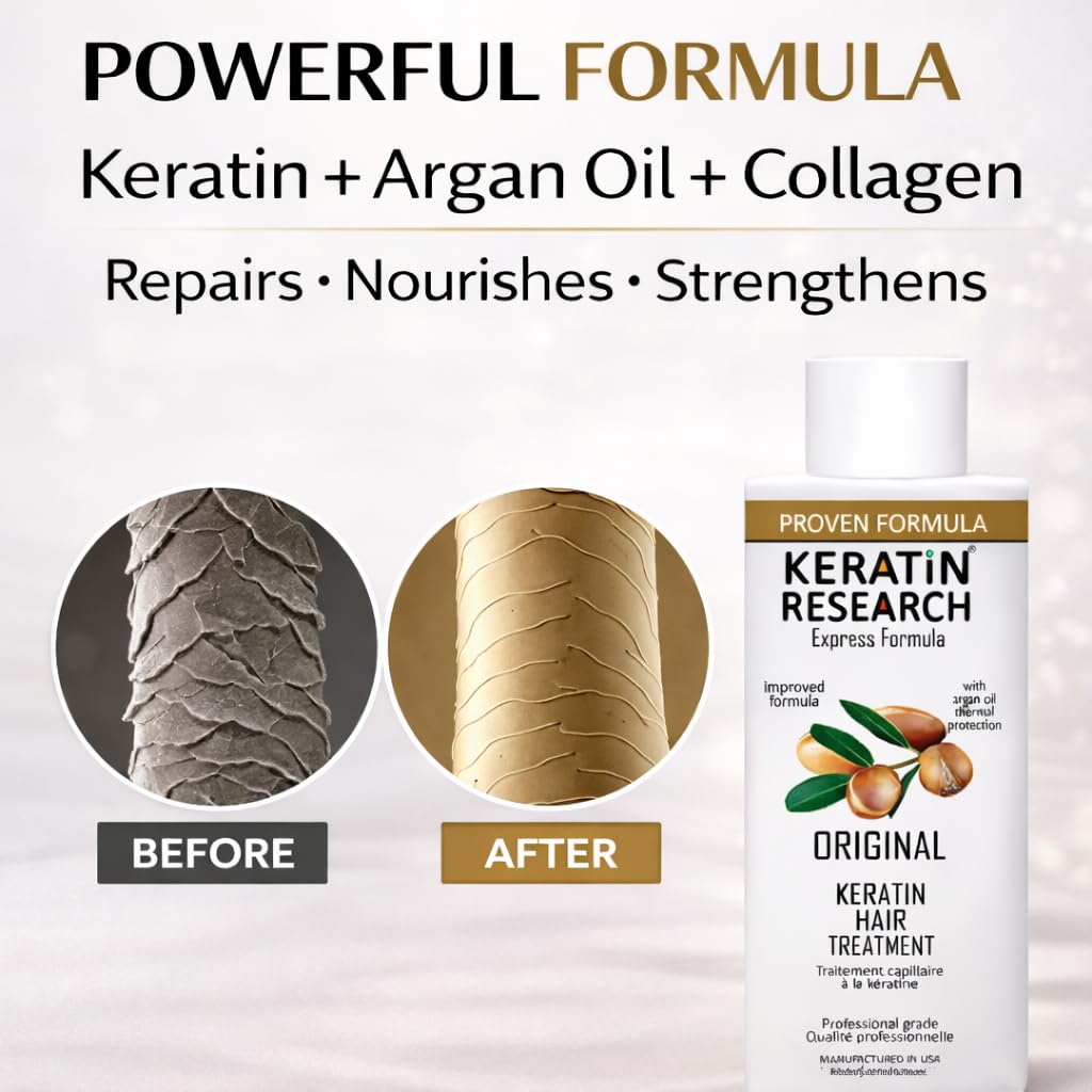 KERATIN RESEARCH applying treatment to hair for controlled distribution