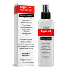 KERATIN RESEARCH front bottle view showing sleek packaging and professional look