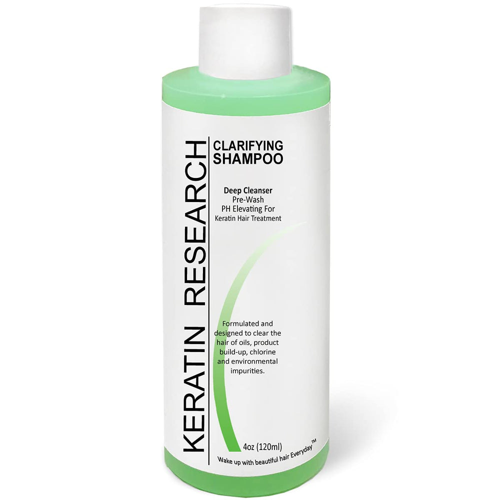 KERATIN RESEARCH creamy shampoo texture close-up illustrates deep-clean action