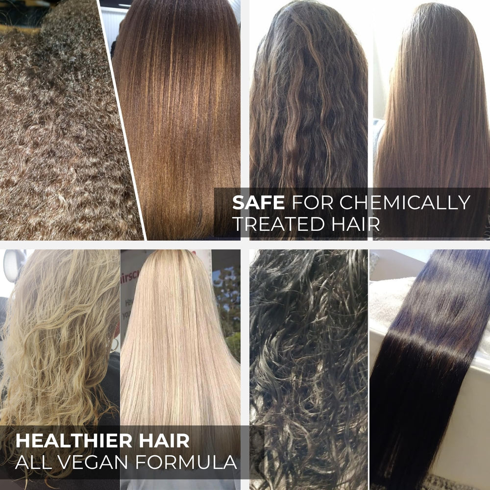 Kerazon Professional sealing hair with flat iron to lock in smoothness