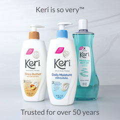 Keri bottle on bathroom counter suggesting daily-routine hydration benefits