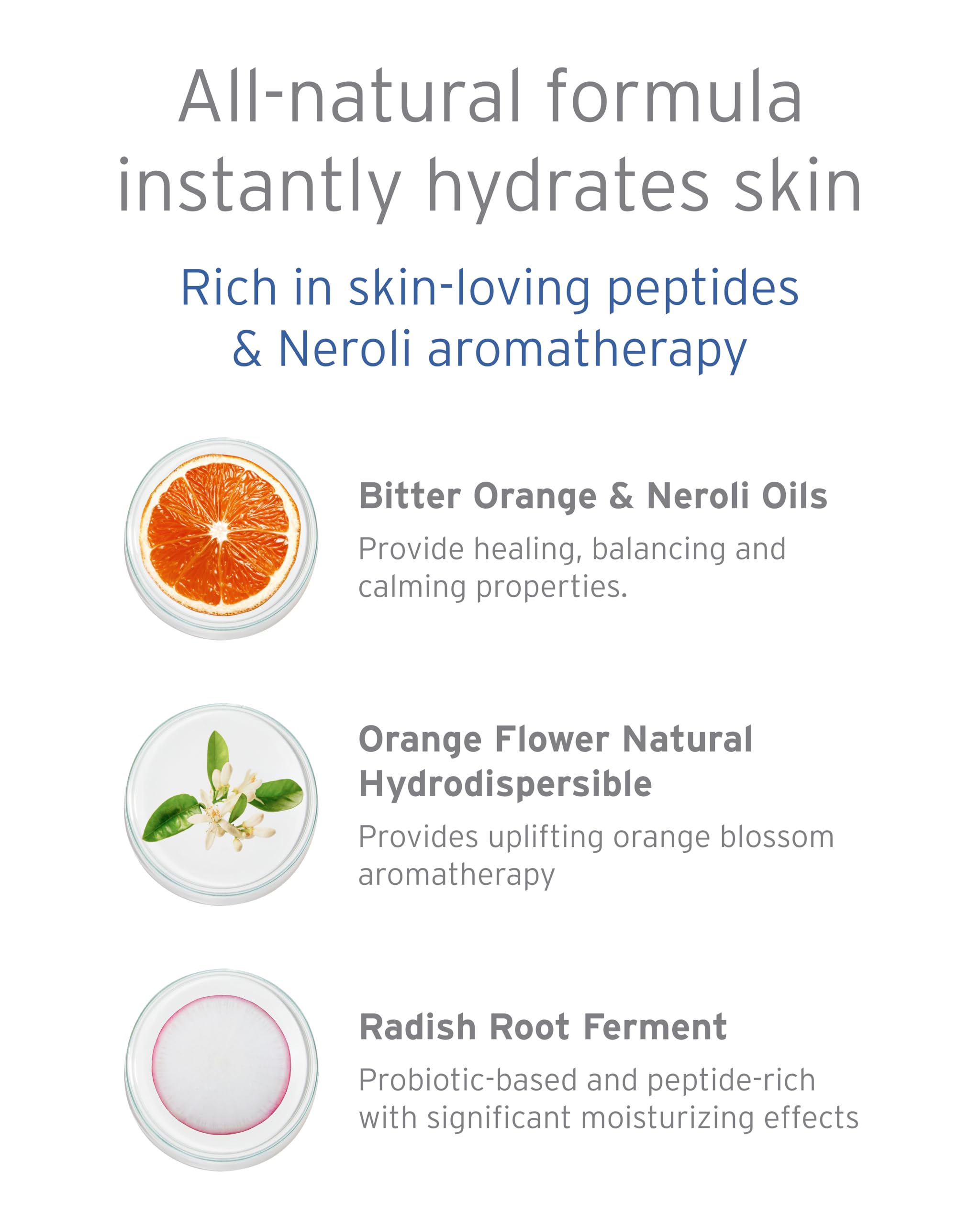 Kerstin Florian misting onto face to refresh skin and set makeup
