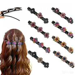 KERYALELA large barrette front view showing sparkle and secure hold