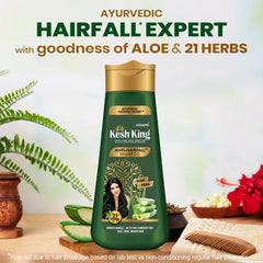 KESH KING collection of 21 Ayurvedic herbs highlighting natural ingredients