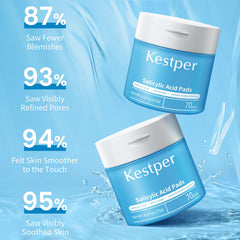Kestper ingredients label displaying witch hazel, centella and antioxidant extracts