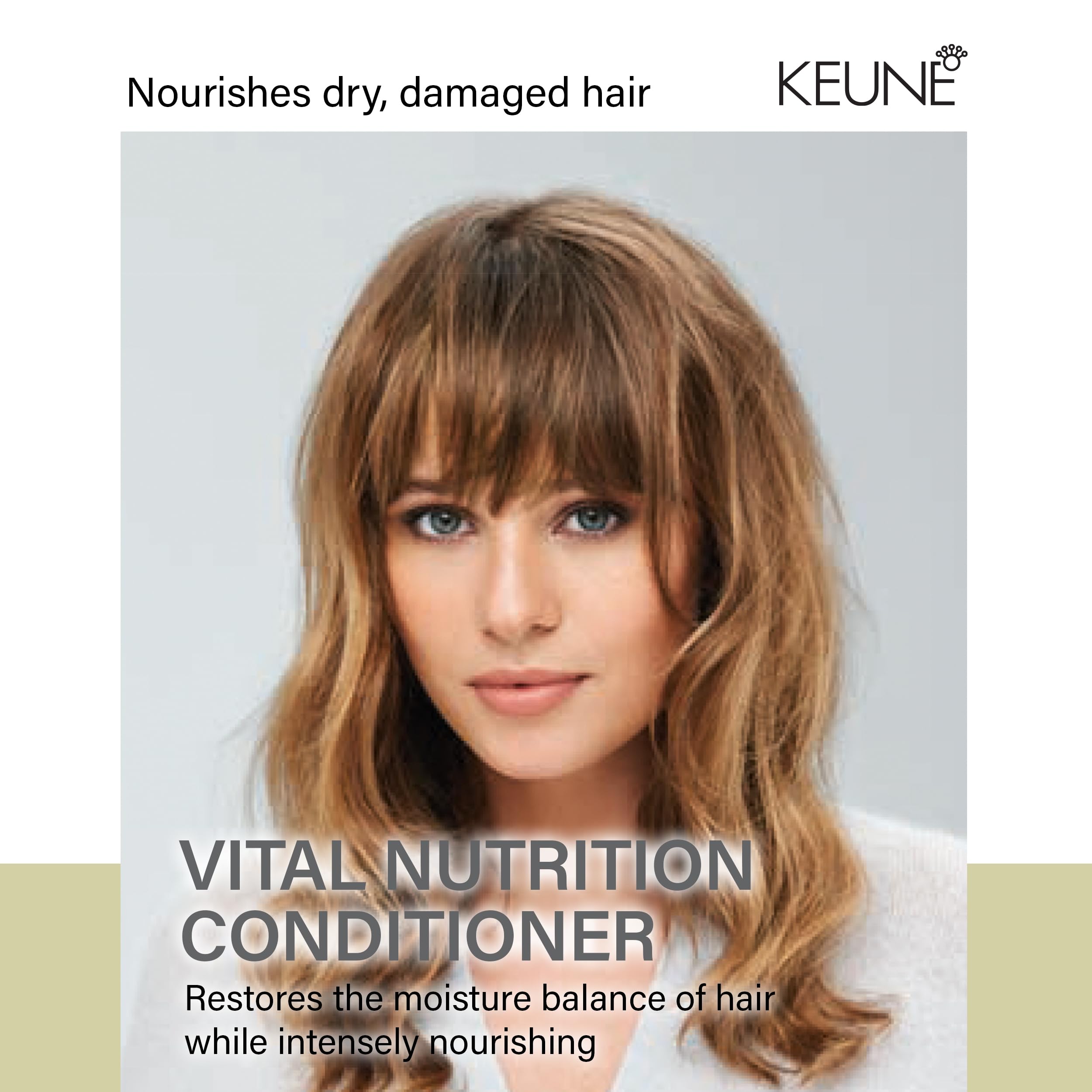 KEUNE creamy conditioner texture close-up demonstrating rich moisture and detangling