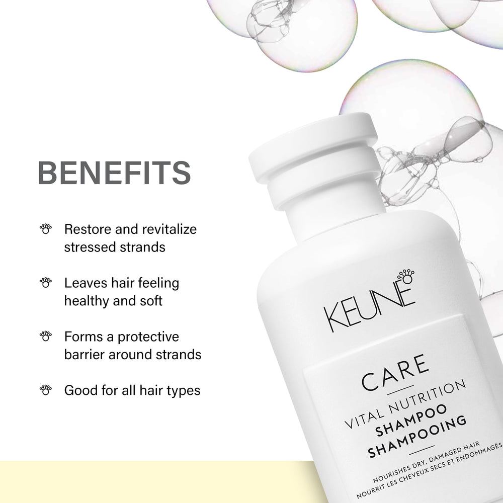KEUNE creamy lather texture demonstrating gentle moisturizing cleanse