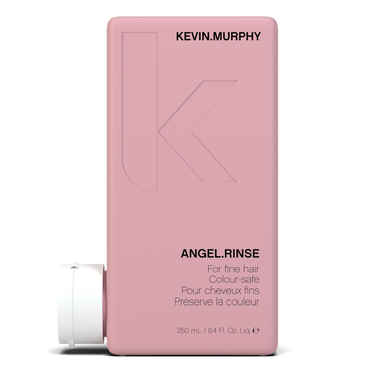 KEVIN.MURPHY ANGEL.RINSE front bottle showing sleek packaging and volumising benefit