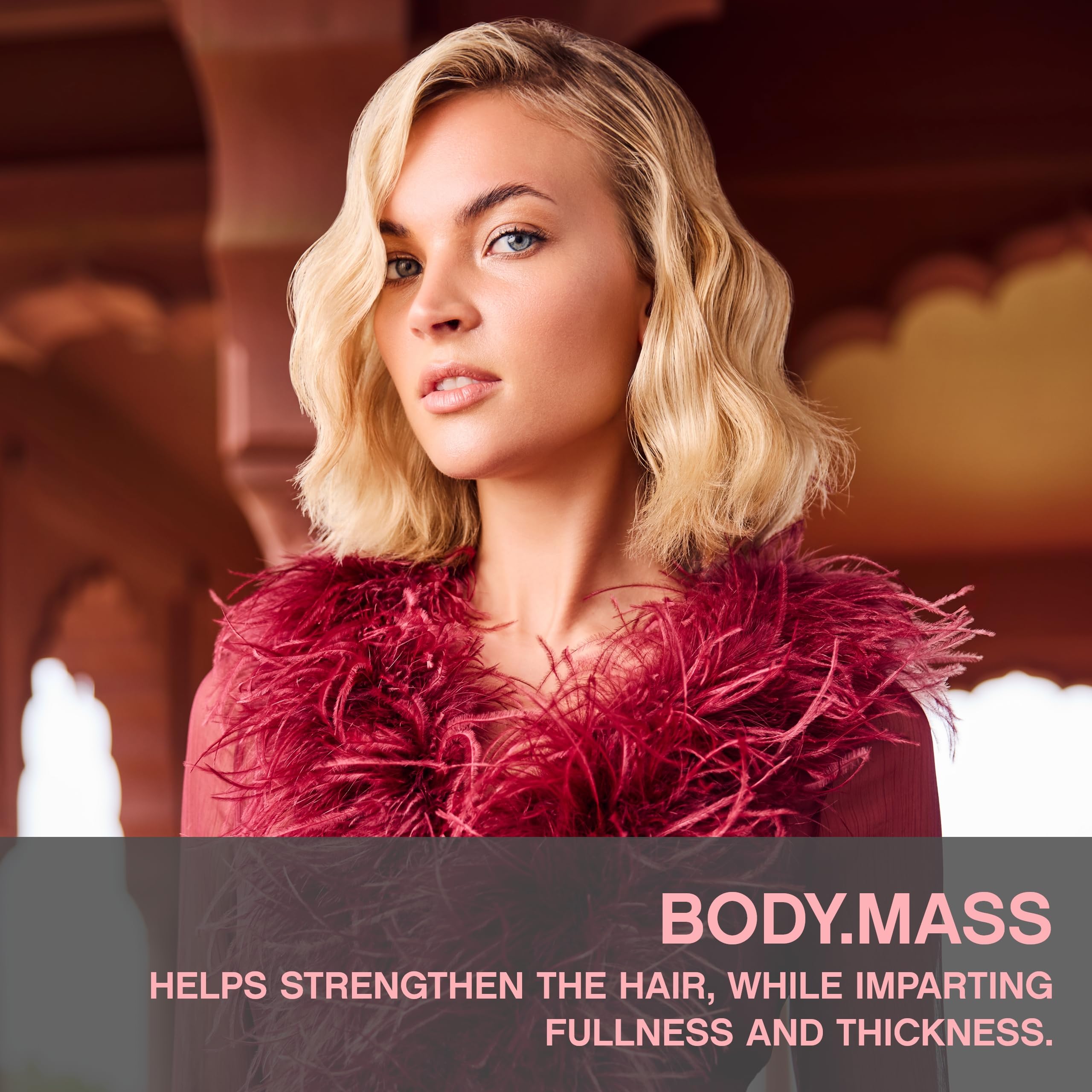 KEVIN.MURPHY BODY.MASS label close-up highlighting key benefits