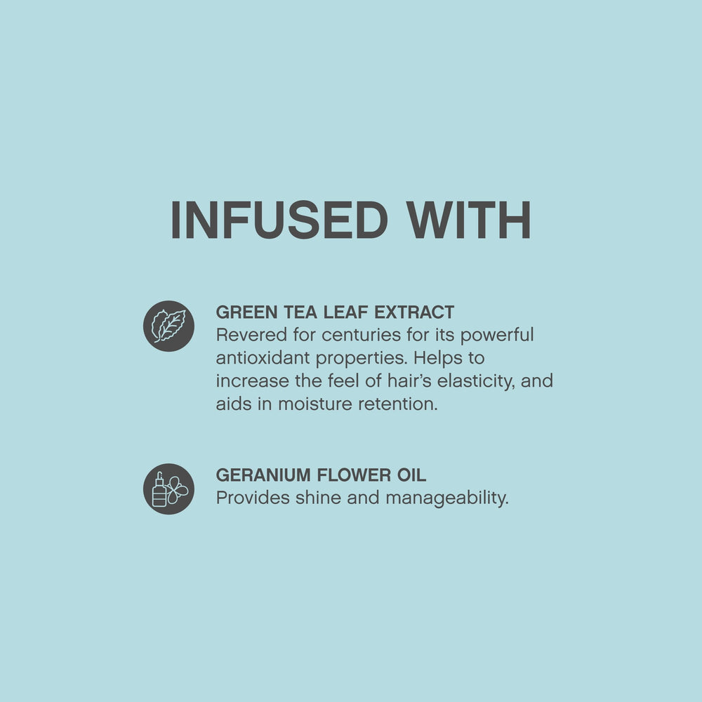 KEVIN.MURPHY EASY.RIDER green tea and geranium closeup showing nourishing ingredient benefit