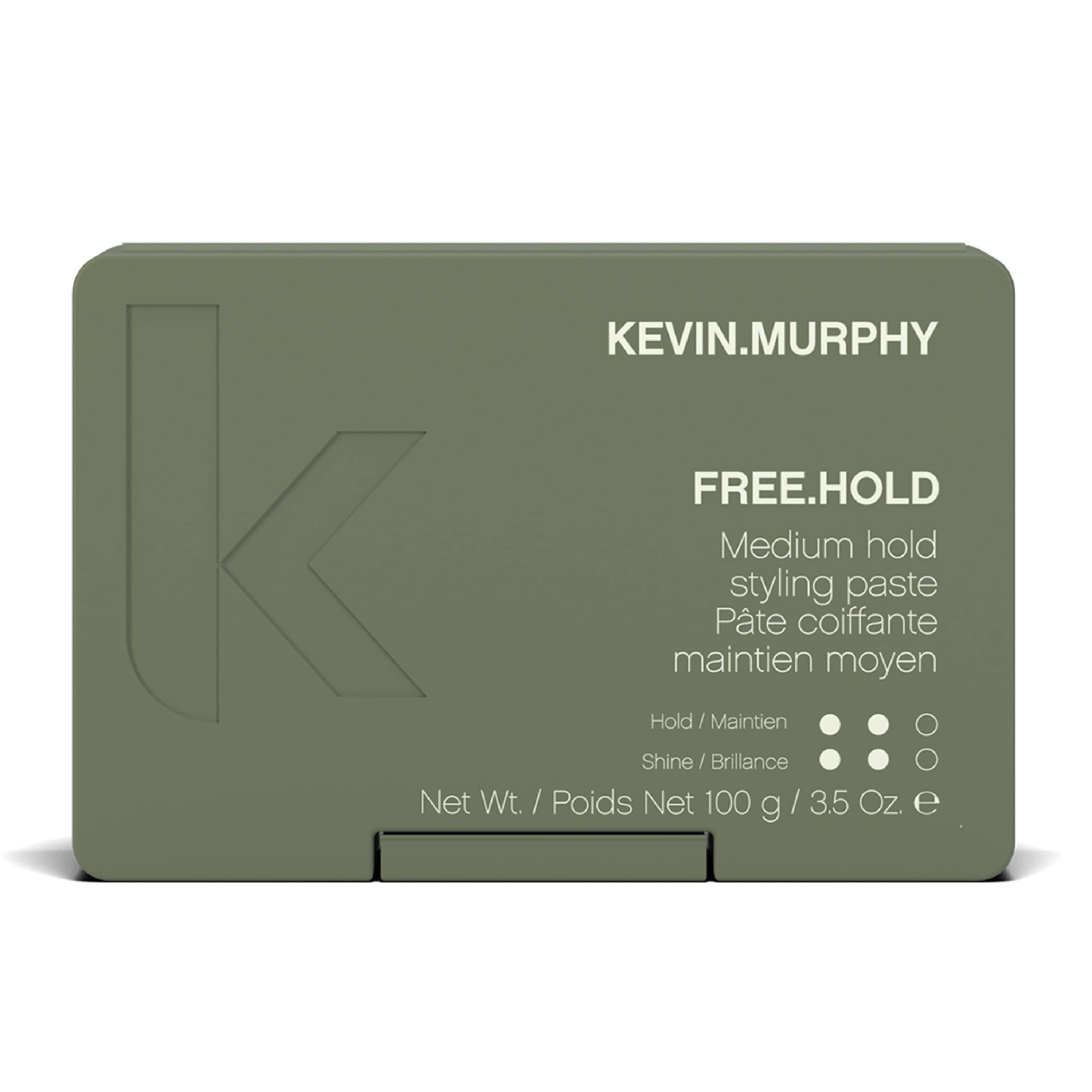 KEVIN.MURPHY front packaging showing label and 100g jar benefit: clear product ID