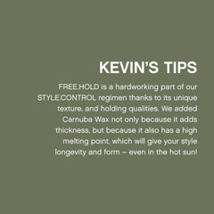 KEVIN.MURPHY carnauba wax ingredient jar highlighting thickness and body benefit
