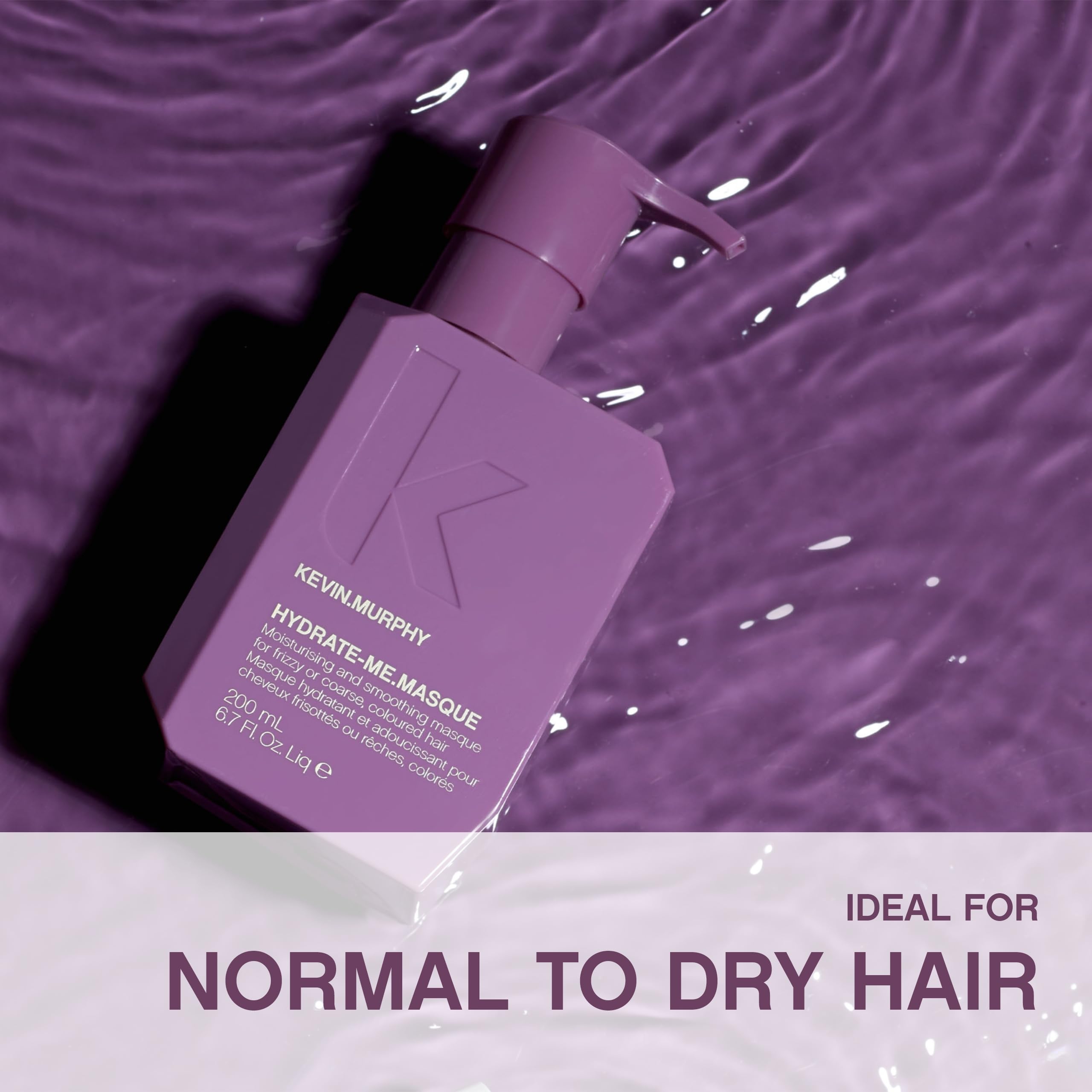 KEVIN.MURPHY 200ml size comparison next to everyday items, clarifies compact travel-friendly volume