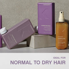KEVIN.MURPHY before and after hair demonstrating improved shine