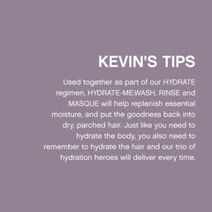 KEVIN.MURPHY 250ml bottle next to ruler illustrating compact travel-friendly size