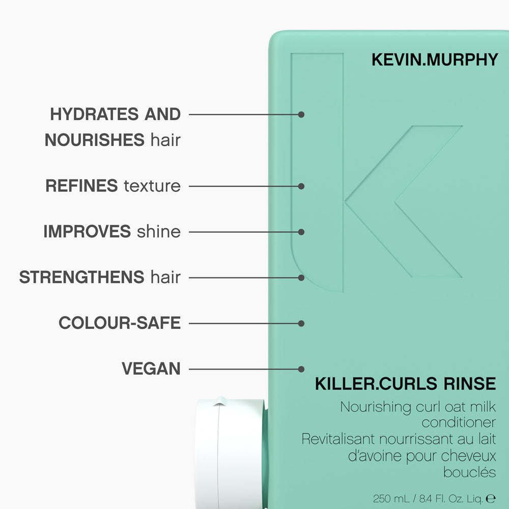 KEVIN.MURPHY bottle in hand showing 250 mL scale and portability