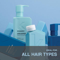 KEVIN.MURPHY bottle next to common items showing 200 mL scale
