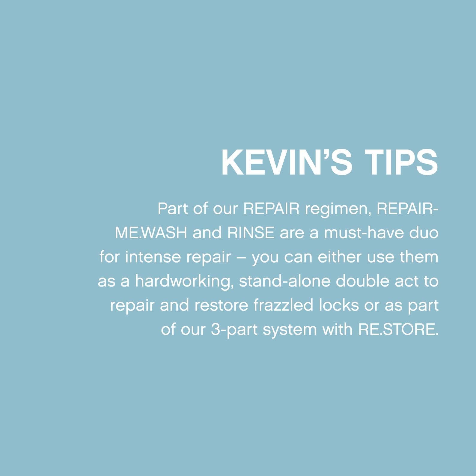 KEVIN.MURPHY in-shower lifestyle shot displaying smooth frizz control