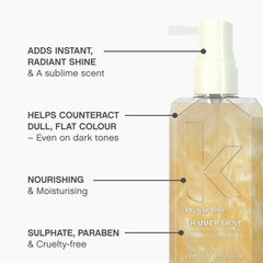 KEVIN.MURPHY shimmer sheen on hair texture showing glossy, smooth effect