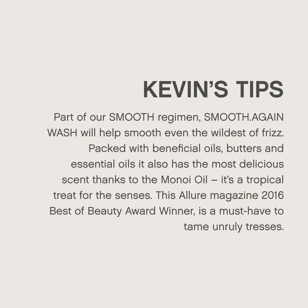 KEVIN.MURPHY in-shower use with lather, conveys gentle cleansing and frizz control