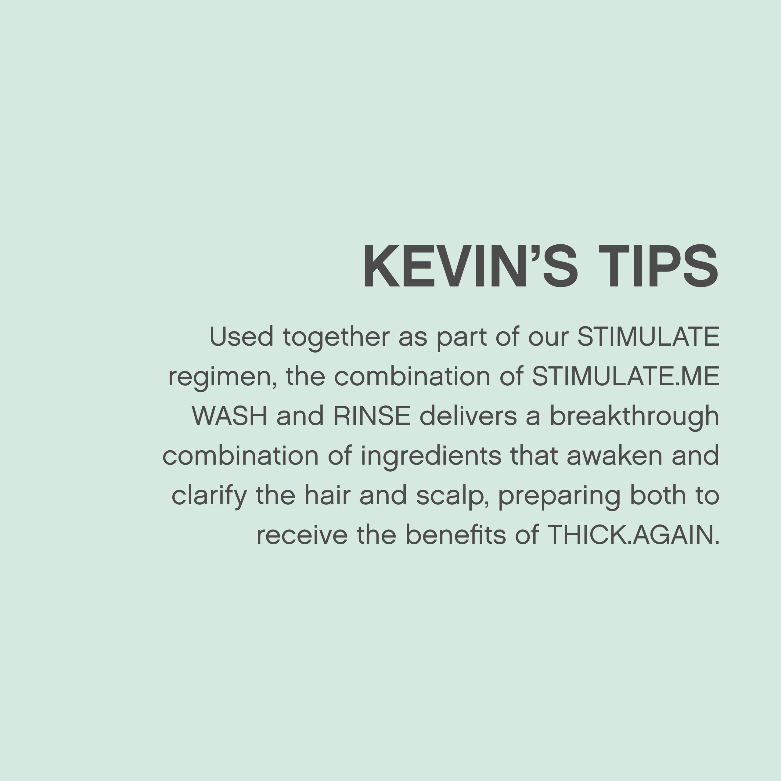 KEVIN.MURPHY shampoo in shower being massaged into scalp for refresh