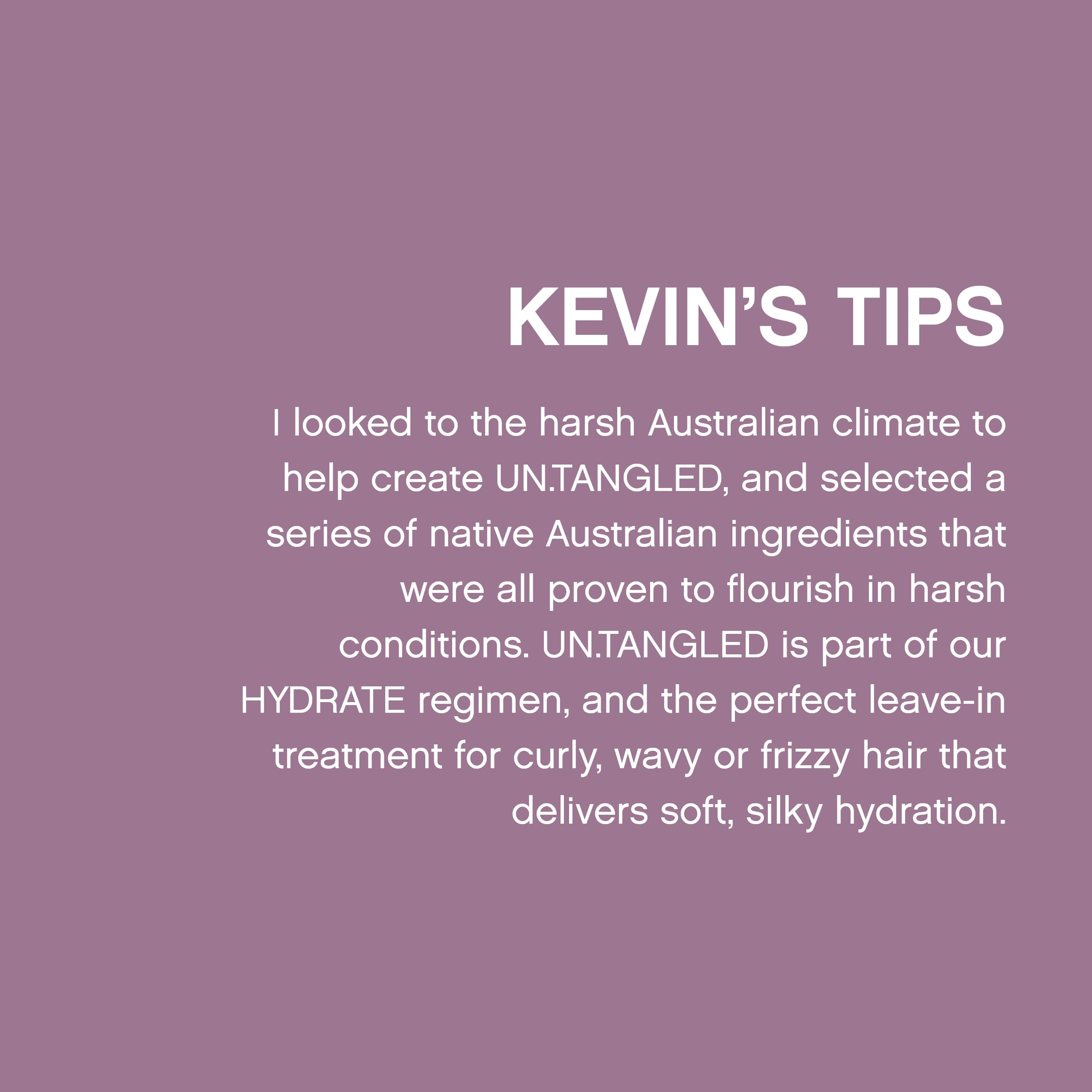 KEVIN.MURPHY arrangement of Australian fruit and bamboo ingredients indicating nourishing benefit