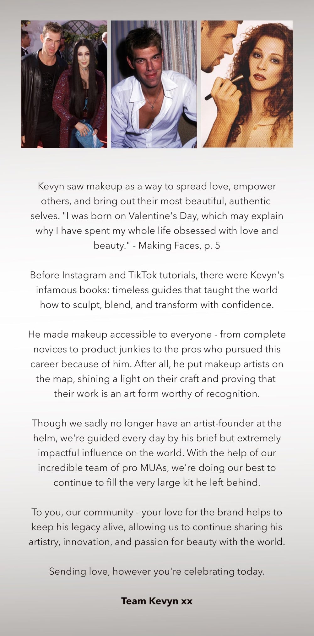 Kevyn Aucoin branded bubble mailer packaging illustrating protective, travel-safe delivery