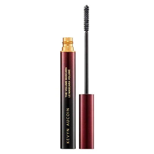 Kevyn Aucoin mascara tube front showing sleek packaging and product identity benefit: gift-ready protection