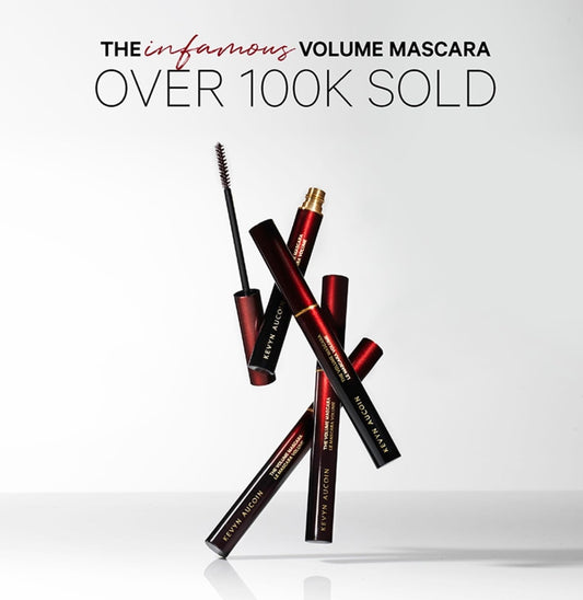 Kevyn Aucoin mascara wand detail displaying precision brush for targeted volume and separation