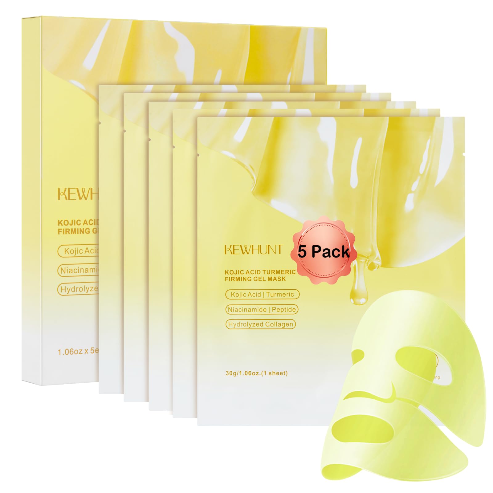 Kewhunt front packaging jar showing product label and benefits