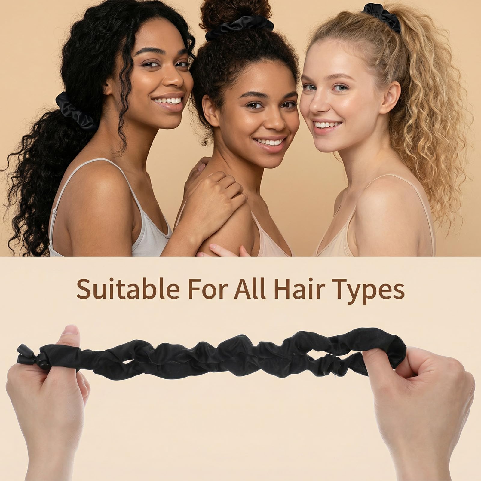 KFHENSOMR holding dreadlocks securely without pulling or creating frizz