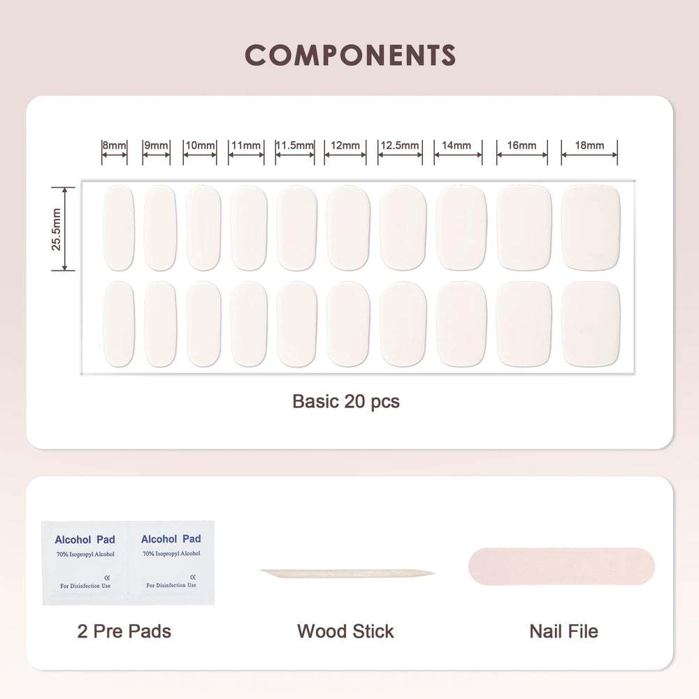 kharita cured strip glossy finish on nail highlighting chip-resistant, waterproof look