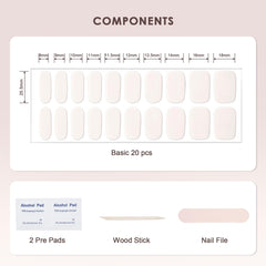kharita cured strip glossy finish on nail highlighting chip-resistant, waterproof look