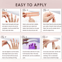 kharita strips on fingers showing size fit and natural-looking coverage