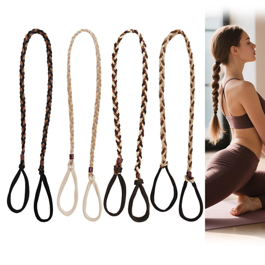 KHRYPTXH front packaging showing four neutral spiral hair ties and benefits