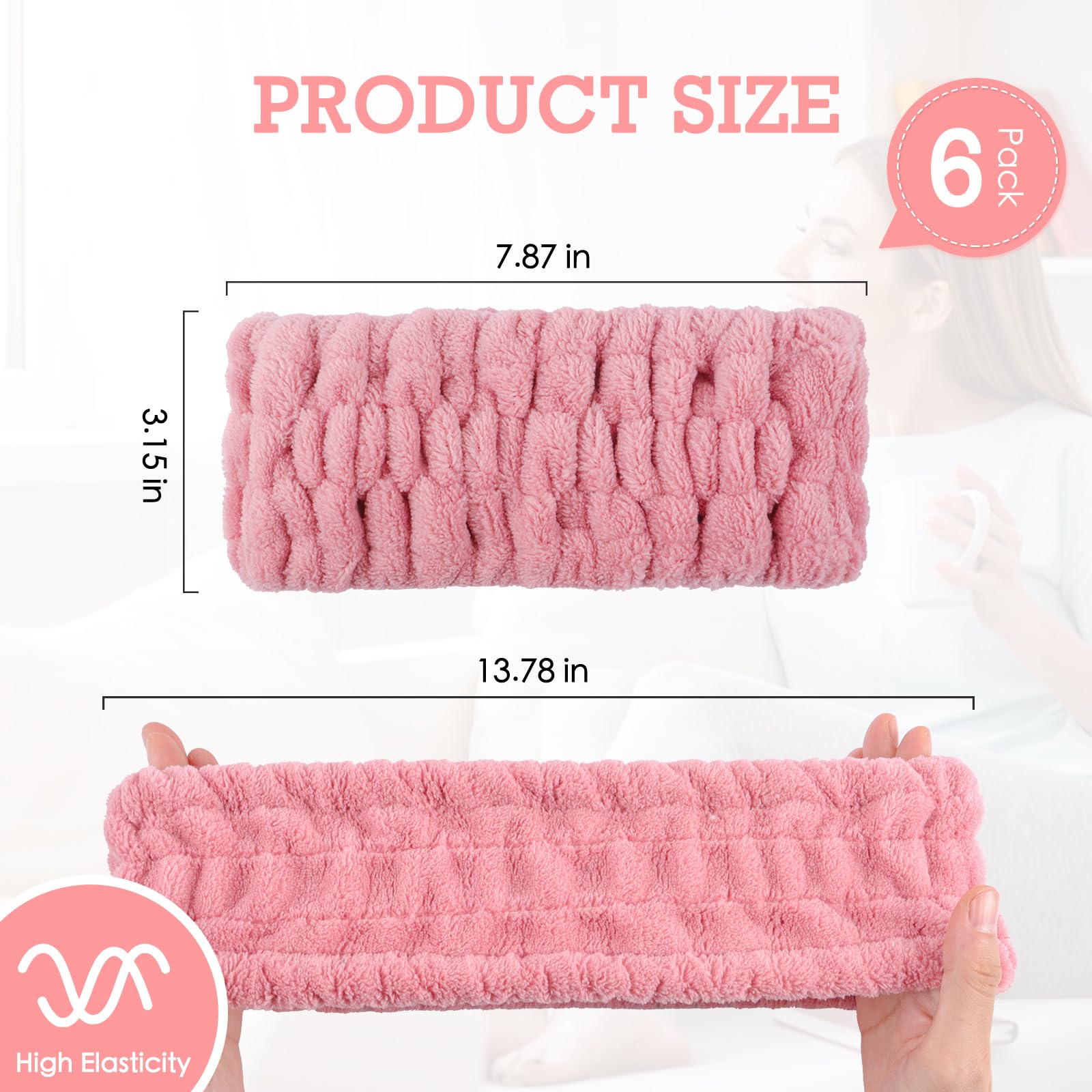 Khrgovd headband in use for makeup keeping hair away