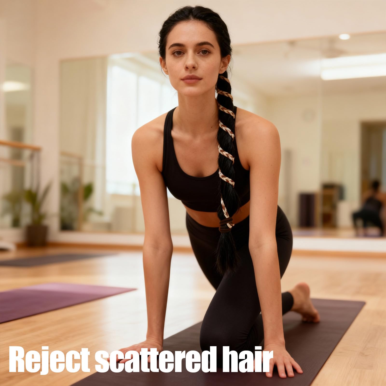 KHRYPTXH hair tie in water showing swim-friendly, quick-dry benefit