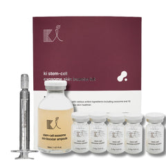 ki cosmetics front packaging showing ampoule kit for travel-friendly treatment