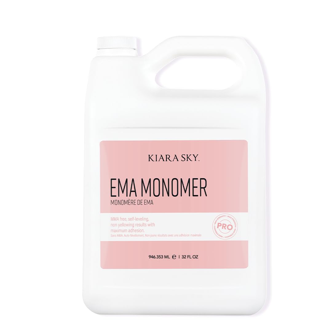 Kiara Sky bottle front view showing professional monomer and clear finish benefit
