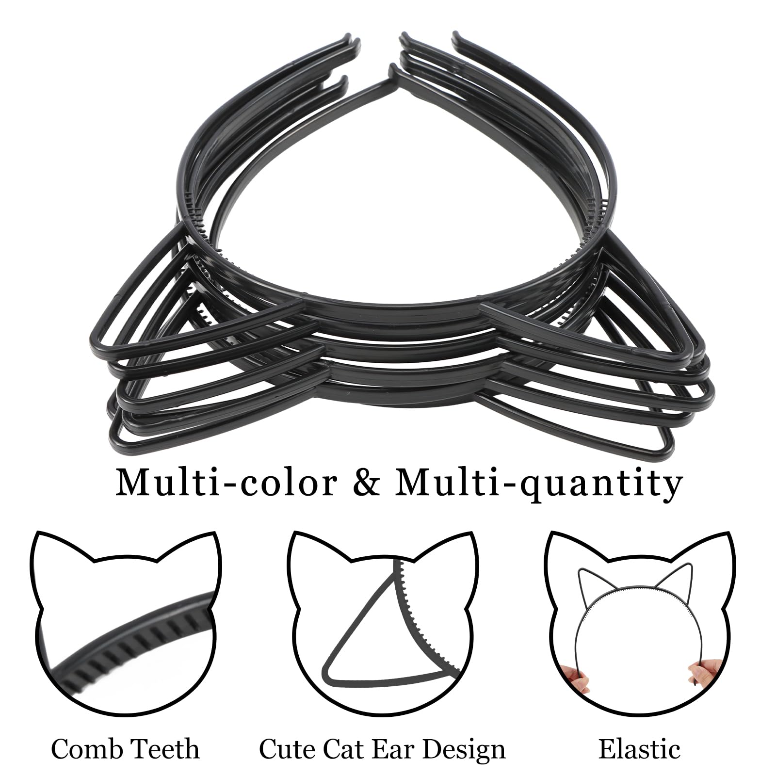 KICOSY headband beside ruler showing size and one-size-fits-most advantage