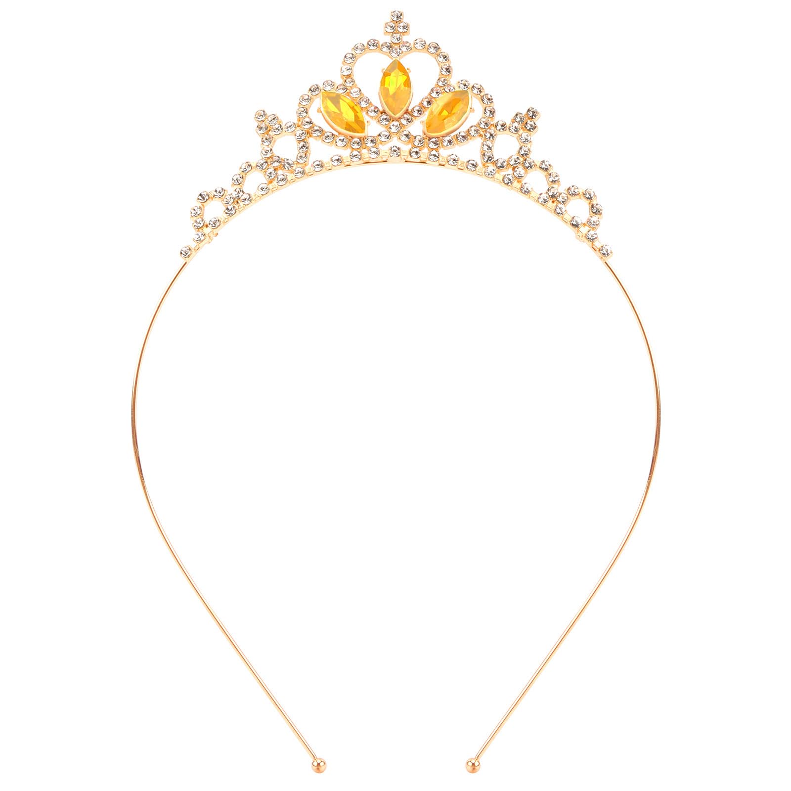 KICOSY gold crown front view showing elegant silhouette and lasting shine