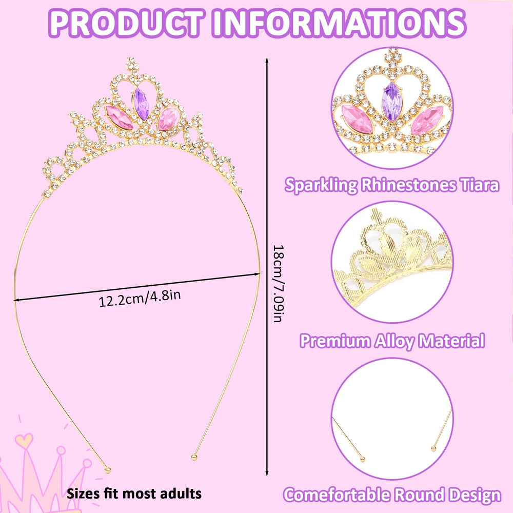 KICOSY tiara size comparison with hand to illustrate lightweight scale