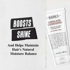 Kiehl's conditioner being applied to wet hair for detangling benefit