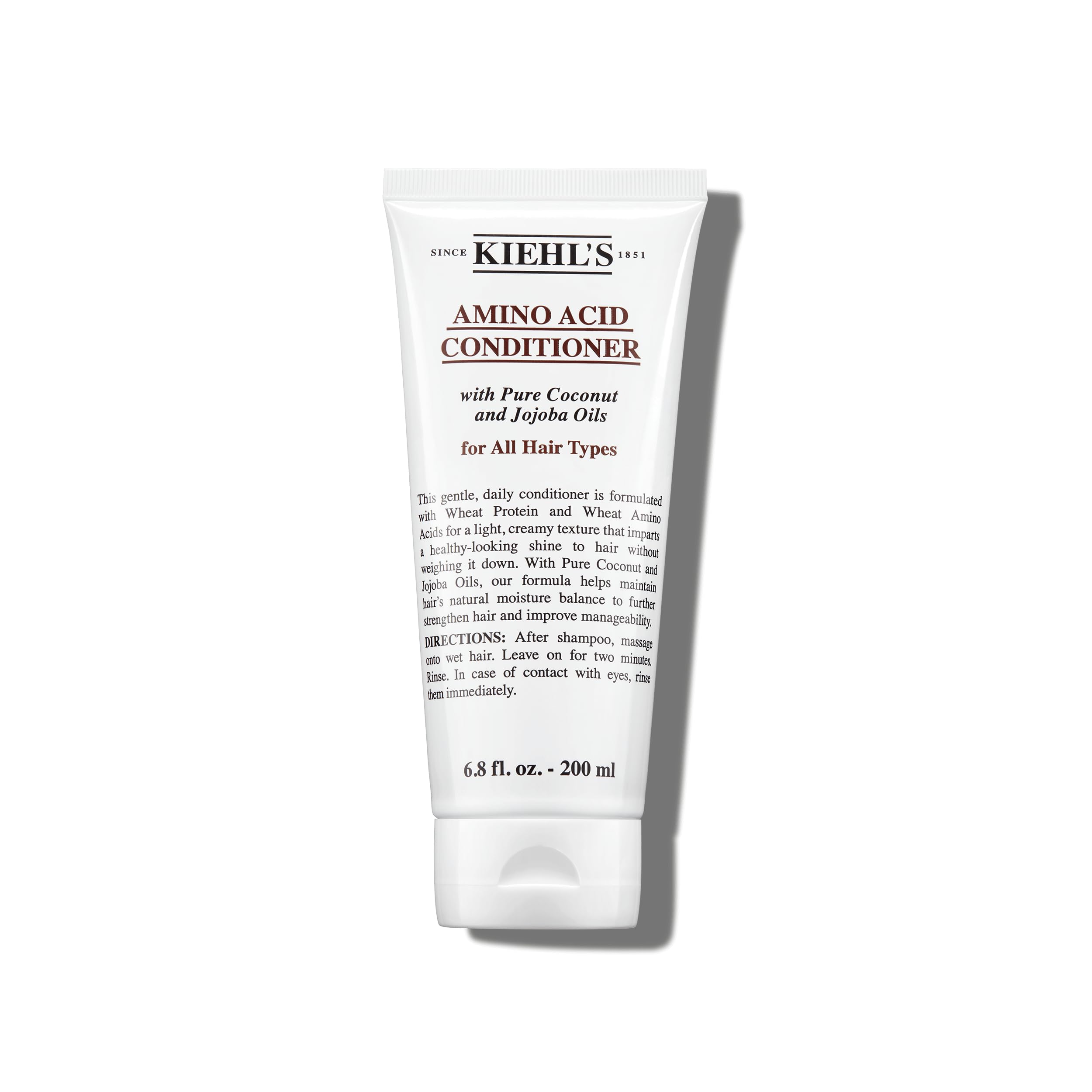 Kiehl's conditioner front packaging showing product and brand benefits