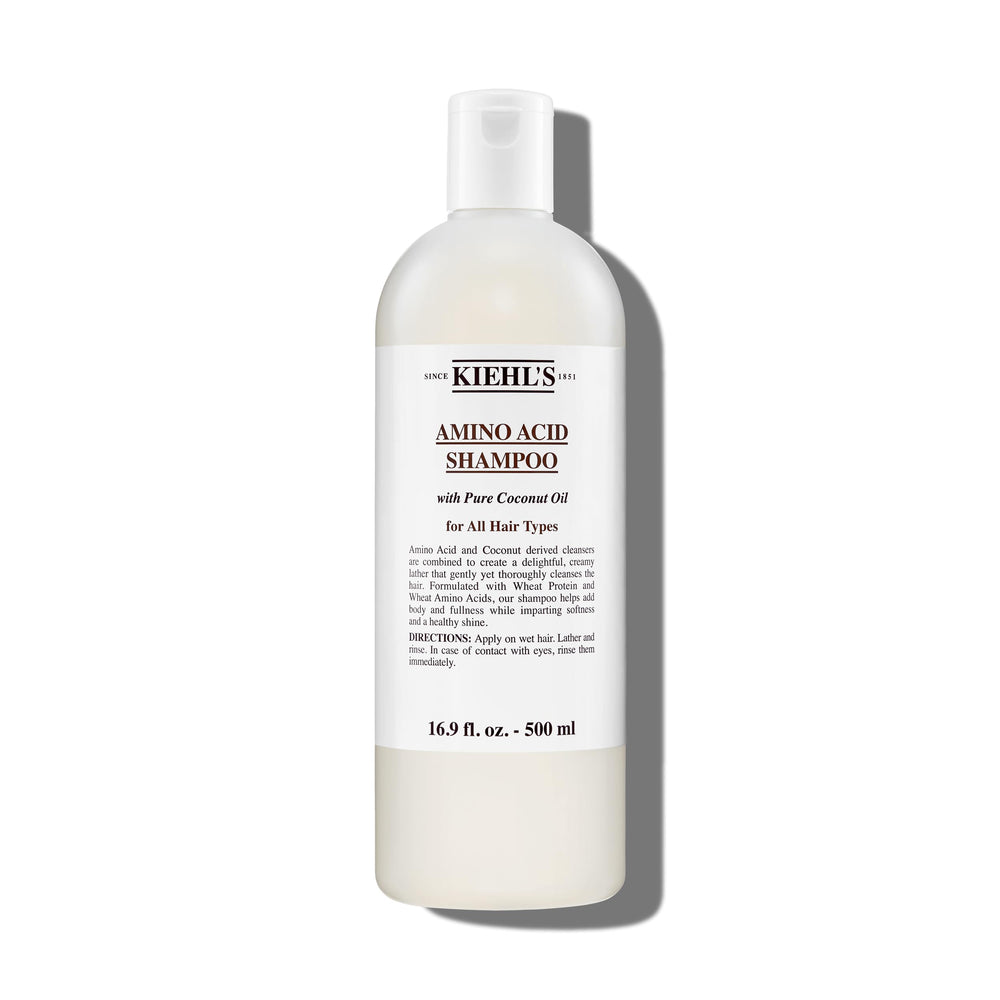 Kiehl's bottle front view showing label and size for easy identification and choice