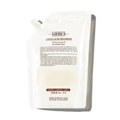 Kiehl's refill bottle front view showing packaging and size benefit